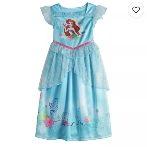 Disney's The Little Mermaid Toddler Girl Ariel Night Gown