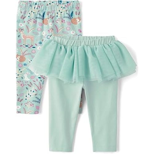 The Children's Place Baby Girls' and Newborn Knit Pull on Pants