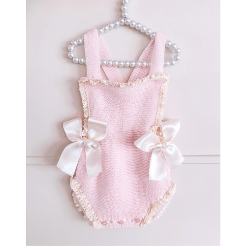 Knitted Spanish Overalls - Pink