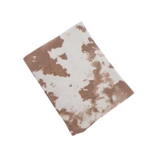 Organic Cotton Waffle Swaddle Blanket, Almond Tie Dye