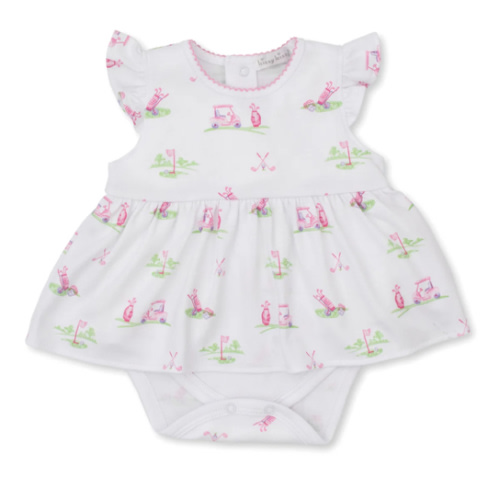 Fairway Foursome Pink Bodysuit Dress