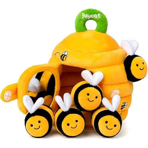JoyCat Baby Toys 6-12 Months, Beehive Toy with 5 Sensory Bees, Baby Gift