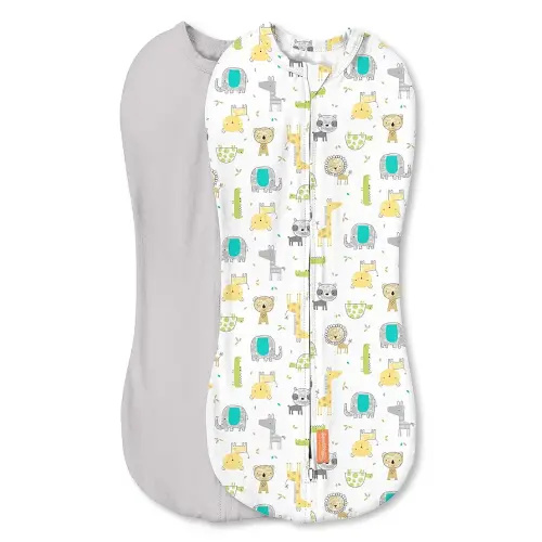 SwaddleMe Pod – Newborn Size, 0-2 Months, 2-Pack (Excursion)