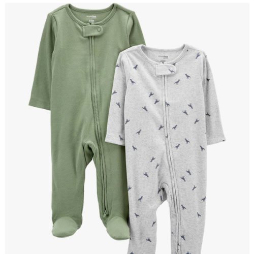 Simple Joys by Carter's baby-boys 2-pack 2-way Zip Textured Sleep and Play