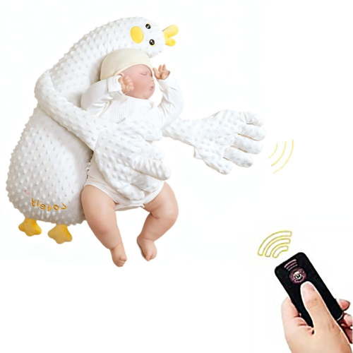 Smart Baby Soother Doll with Realistic Patting & Warmth, Calming Sleep Aid for Newborns 0-12 Months, 3-Speed Sleep Device with Remote Control