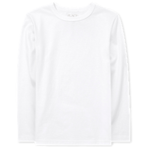 Boys Regular Long Sleeve Basic Layering Tee - WHITE | The Children's Place