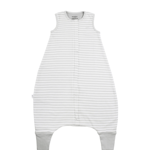 4 Season® Baby Sleep Bag with Feet, Merino Wool & Organic Cotton, Birch Gray