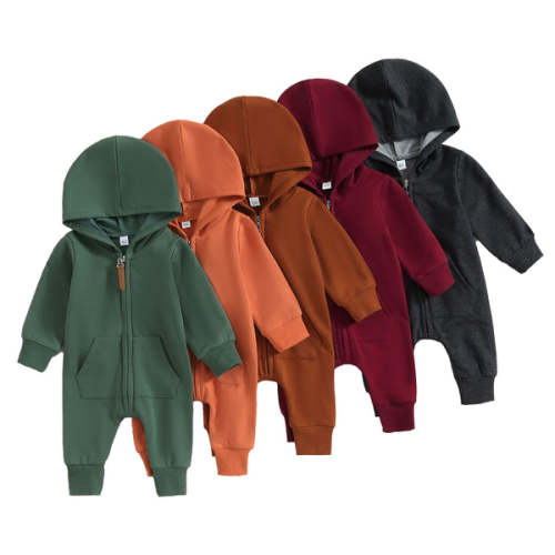 EMERSON Zipper Hoody Jumpsuit - Hazel & Bo