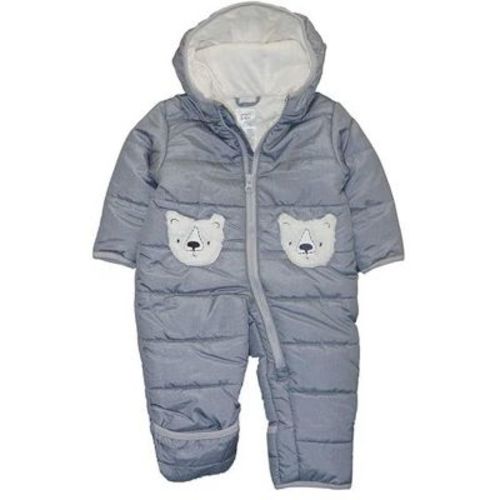 Carter's Baby Boys' Bear Cozy Snowsuit Pram, Heather Gray, 6-9 Months