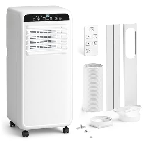 DollarDash 8000 BTU Portable Air Conditioner, Quiet 3-in-1 AC Unit for Room Up to 400 Sq.Ft with Dehumidifier, Fan, Cooling, Remote Control & 24H Timer | Compact Design for Bedroom, Apartment, Office