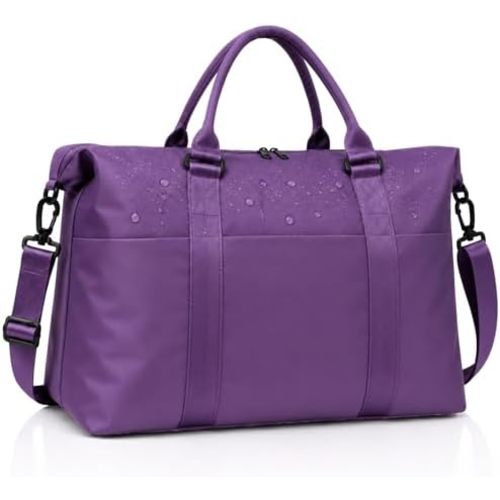 Weekender Duffel Bags for Women, Purple Travel Totes Bag for Airplane Essentials, Overnight Bags for Women with Trolley Sleeve, Large Carry On Hospital Bag for Labor and Delivery, Sport, Gym