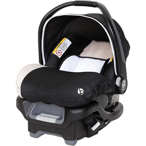 Baby Trend Ally Newborn Baby Infant Car Seat Carrier Travel System with Harness and Extra Cozy Cover for Babies Up to 35 Pounds, Modern Khaki