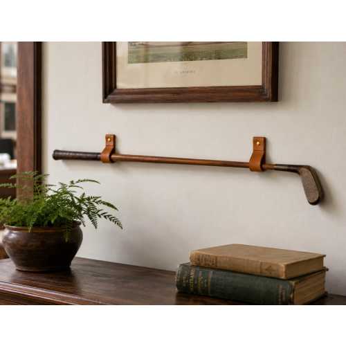 Leather Strap Wall Mount for Golf Club