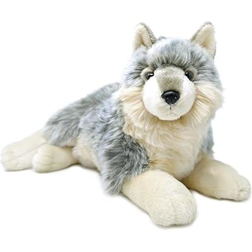 Whitaker The Wolf - 14 Inch Stuffed Animal Plush Dog