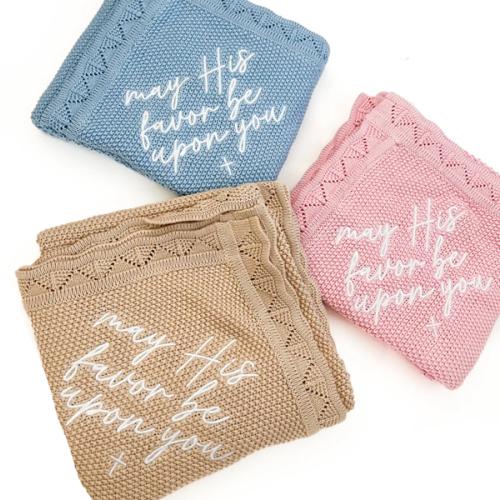 May His Favor Knit Blanket – OUR HOUSE ABOVE