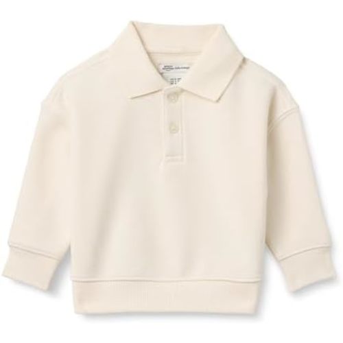 Amazon Essentials x Sofia Grainge Babies, Toddlers, and Boys' French Terry Polo Sweatshirt
