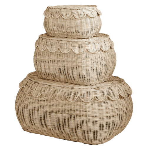 Fauna Scalloped Basket Set – BEBE BASK