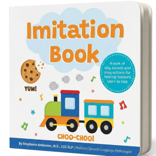Imitation Book: Interactive & Fun Learn to Talk Board Book For Toddlers Ages 0-4, Written by a Speech Therapist