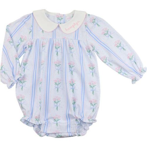Pink & Blue Knit Rose Bouquet Bubble for Baby | Cecil & Lou