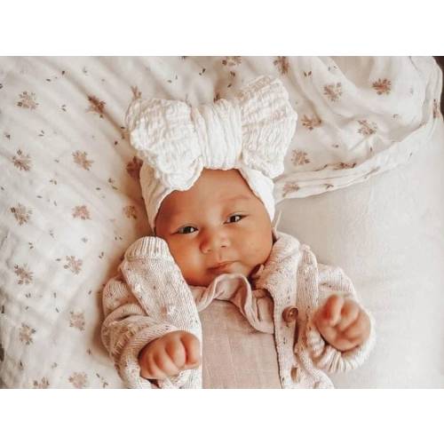 Baby Headband Set | Soft Cotton, Big Knot Bow | Newborn Gift