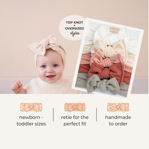 Pink Texture Sampler | Baby Bow Bundle