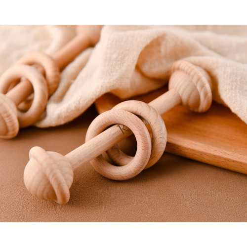 Personalized NameWooden Rattle-Kids Toys-Newborn Name Engraved Wooden Rattle-Baby Keepsake Birth-Engraved Shower Gift,Birth Anniversary Gift