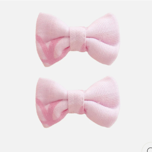 Muslin Mini Bows - Pink Bows