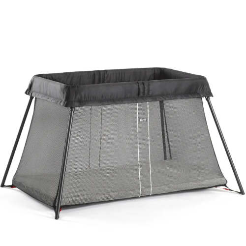 BabyBjörn Travel Crib Light - Black Mesh