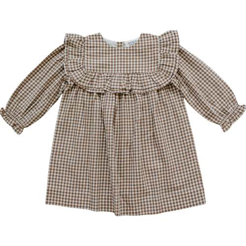 Gingham Ruffle Dress – Mebie Baby
