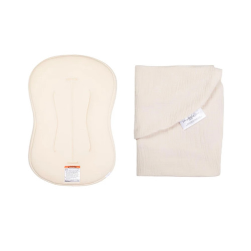 Lounger Curve + Muslin Cover Set | Natural