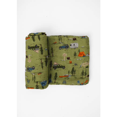 Camping Baby Swaddle Blanket – Little Crowns & Capes