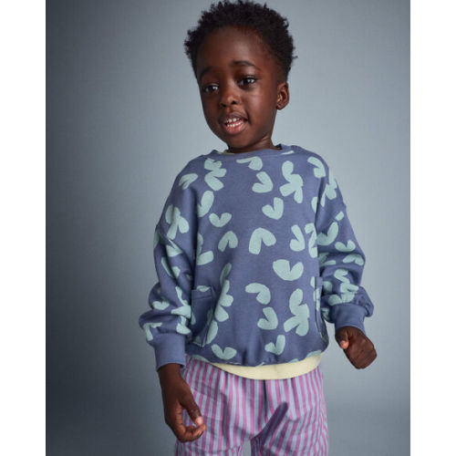 Toddler Otter Sweatshirt™ with Pockets in Abstract Print - Slate Blue - Otter Avenue | Carter's