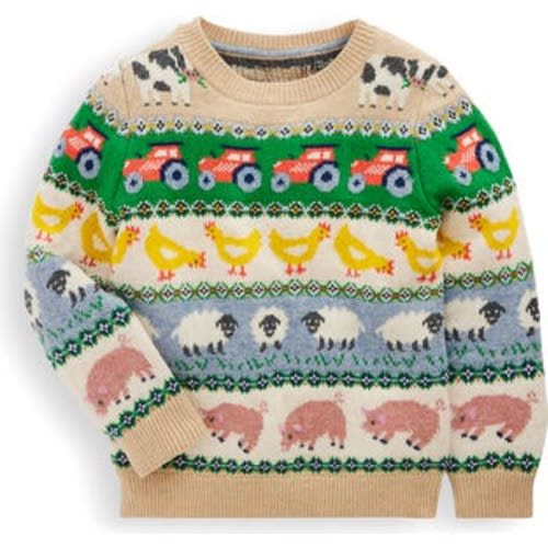 Kids' Farm Fair Isle Sweater