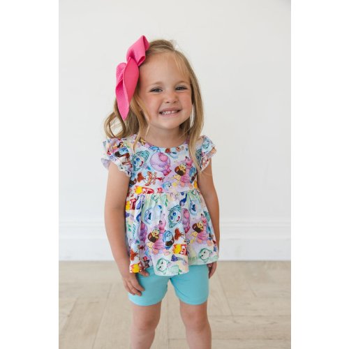 Emotional Peplum Biker Shorts Set | scoots