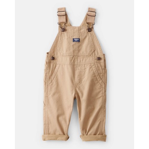 Baby Boy Canvas Overalls - Khaki - OshKosh B'gosh | Carter's