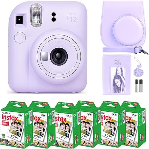 Fujifilm Instax Mini 12 Instant Camera Mint Green & 60 Fuji Film Sheets