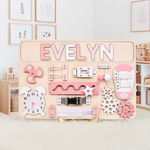 Personalized Large Busy Board for Toddlers (1+)