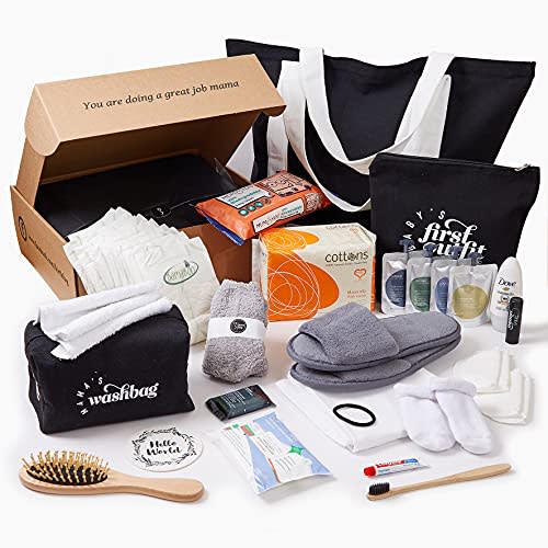 BirthBag® - Pre Packed Maternity Labor and Delivery Hospital Birth Bag Gift Set for New Mom and Baby (Large Tote)