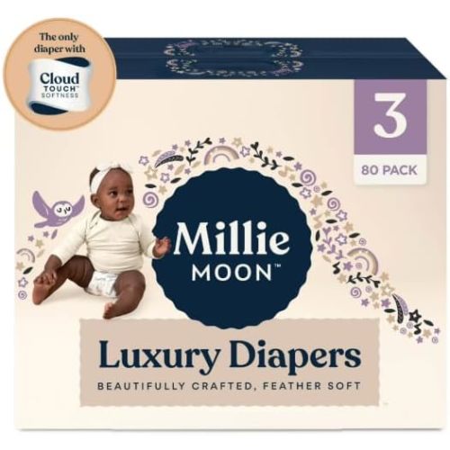 Millie Moon Premium Luxury Diapers (3, 80, Count)