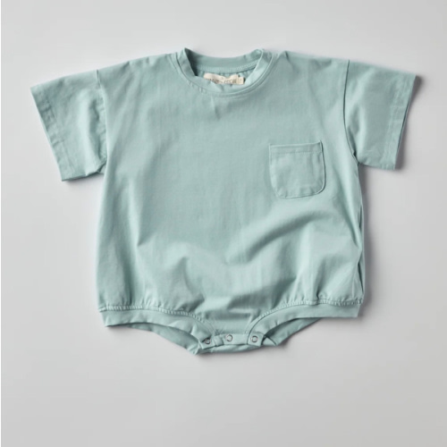 Cory Pocket Romper in Light Blue | Baby and Toddler | WinnieandCrew.com – Winnie + Crew