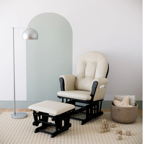 Storkcraft Hoop Glider and Ottoman