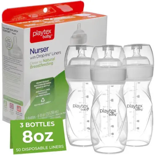 Playtex Baby™ Anti-Colic Nurser Bottles with Drop-Ins® Liners – 3 Pack