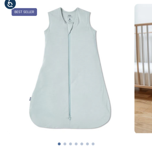 HALO - 1.5 TOG supersoft bamboo wearable blanket, double zipper sleeping bag with weighted feel - green