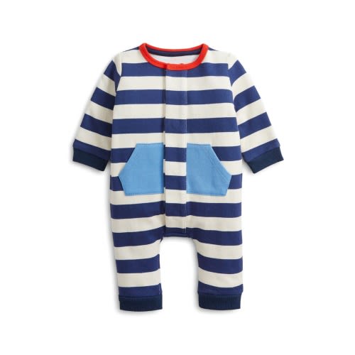Kids' Striped French Terry Romper, 9-12M