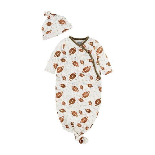Mud Pie Baby Take Me Home Set, Football, One Size
