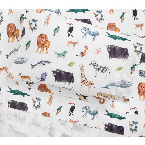 Brendan Animals Organic Cotton Sheet Set