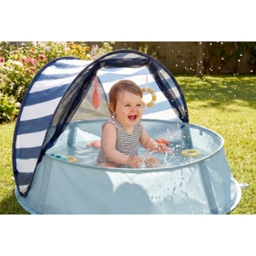 Aquani Anti-UV Baby Beach Tent & Paddling Pool | UPF 50+ Portable Shade & Pool I Babymoov