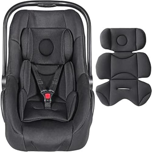 Infant Car Seat Insert – Thickened, Breathable & Fold-Go Baby Head & Body Support for Infant, Soft Mesh Car Seat Cushion, Easy-Carry Protector for All Strollers & Carriers