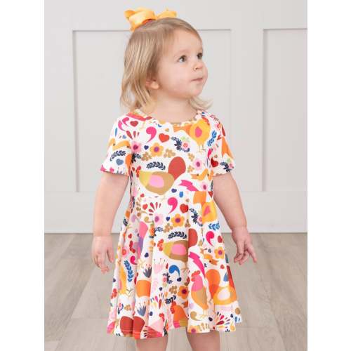 Chicken Swing Dress - Bold Floral