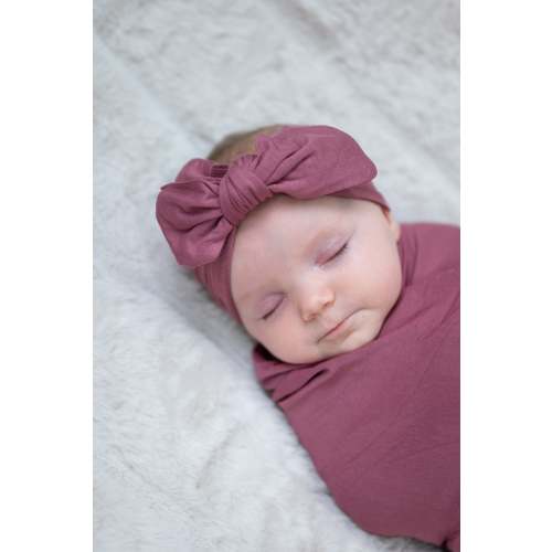 Baby Swaddle Set: Dusty Rose – Lila